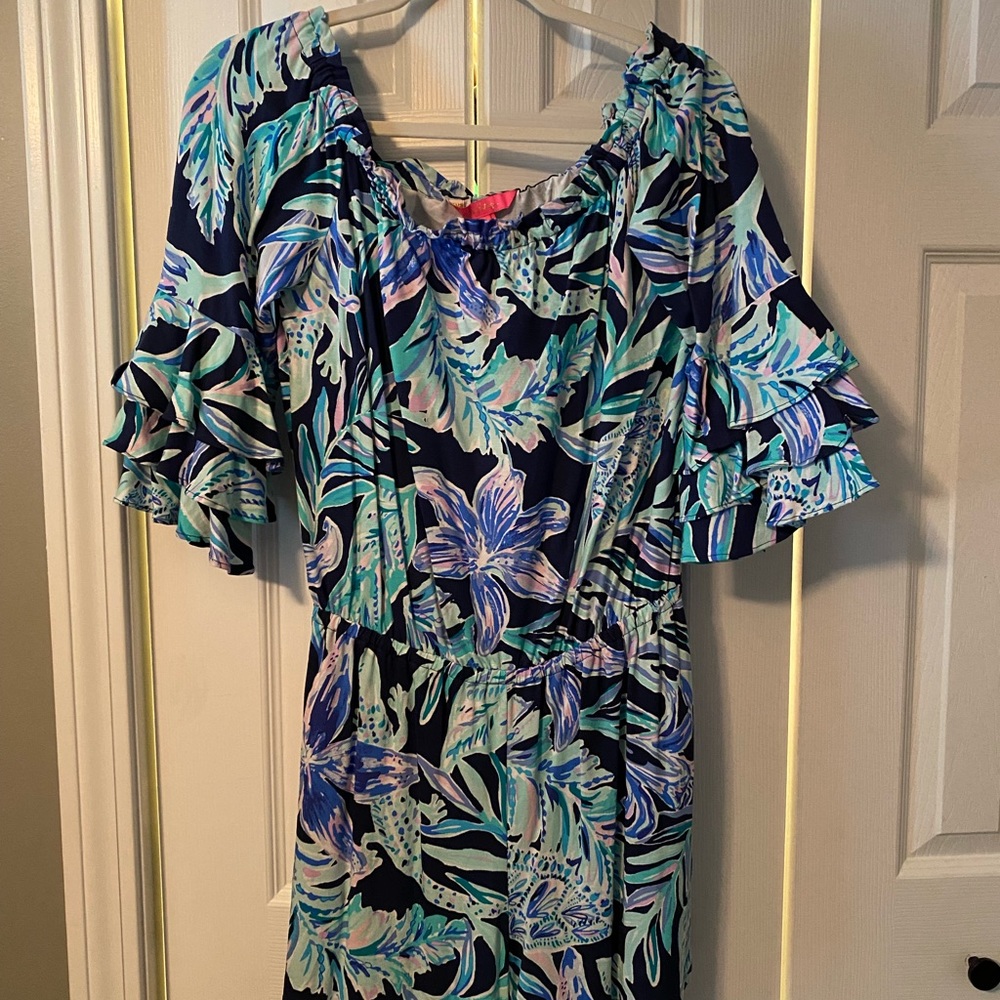 Lilly Pulitzer Calla off the shoulder Romper